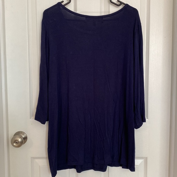 NWT French Laundry 3/4 Sleeve Dressy Top - Picture 4 of 4